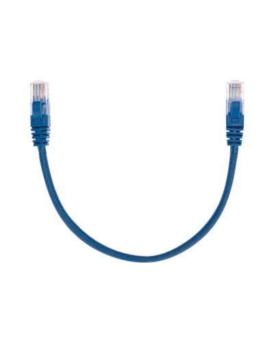 Патч-корд U/UTP, CAT 5e, RJ45-RJ45, 26AWG, LSZH, синий, 0,3м REXANT 02-0104-03 в Самаре Патчкорды (медные) Pintop.ru