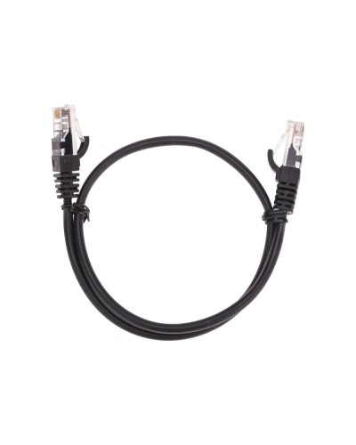 Патч-корд U/UTP, CAT 5e, RJ45-RJ45, 26AWG, LSZH, черный, 0,5м REXANT 02-0102-05 в Самаре Патчкорды (медные) Pintop.ru