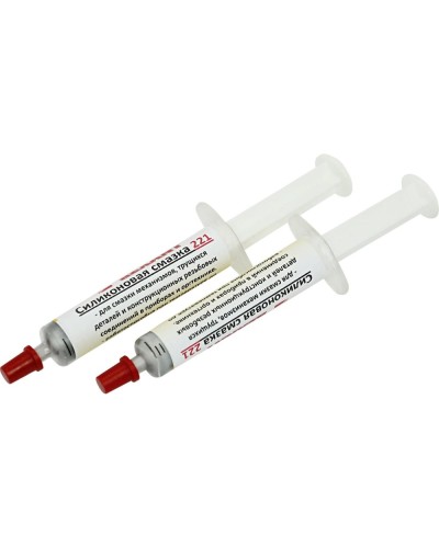 Смазка силиконовая 221, до +350 C, 2 мл, шприц REXANT (09-3955) в Самаре Монтажные материалы Pintop.ru