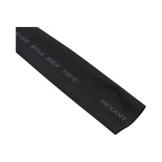 Термоусаживаемая трубка 15.0 / 7.5 мм черная (100 м/бухта) REXANT (49-1506)