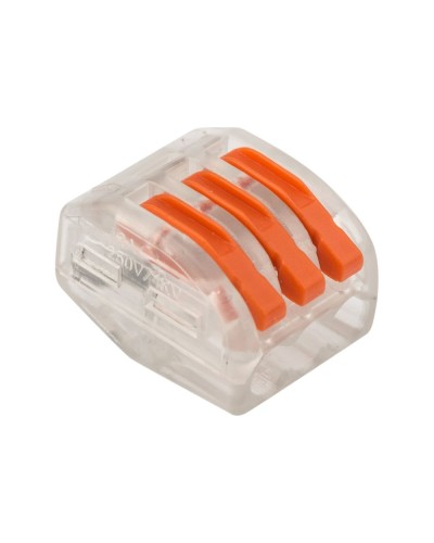 Универсальная многоразовая 3-проводная клемма (50шт/уп) REXANT (07-5253-1) в Самаре Клеммные колодки Pintop.ru