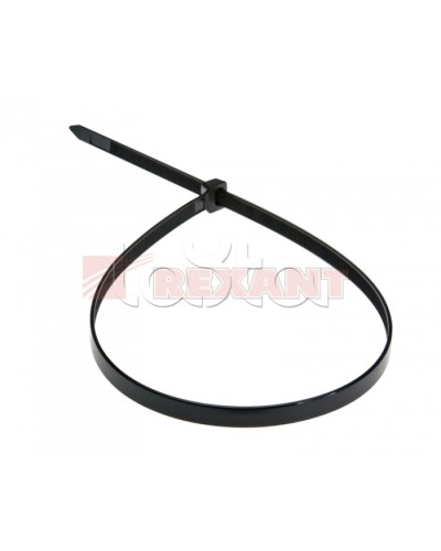 Хомут-стяжка нейлоновый 8х500 мм чёрный (100шт/уп) REXANT 07-0503 в Самаре Стяжки-хомуты Pintop.ru