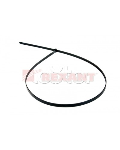 Хомут-стяжка нейлоновый 9х700 мм чёрный (100шт/уп) REXANT 07-0701-9 в Самаре Стяжки-хомуты Pintop.ru