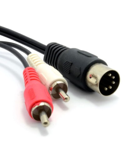 Шнур DIN 5PIN Plug - 2 RCA Plug 1.5 м GOLD (10шт/уп) REXANT 17-2512 в Самаре Патч-корды и пигтейлы Pintop.ru