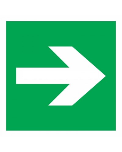 Знак эвакуационный Направляющая стрелка 100x100 (5шт/уп) REXANT 56-0029 в Самаре Дополнительное оборудование для ОПС Pintop.ru