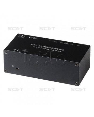 Распределитель видеосигнала HDCVI/HDTVI/AHD SC&T CD108HD в Самаре Видеоусилители, Модуляторы, Делители Pintop.ru