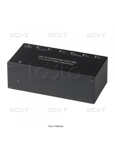 Распределитель видеосигнала HDCVI/HDTVI/AHD/CVBS SC&T CD408HD в Самаре Видеоусилители, Модуляторы, Делители Pintop.ru