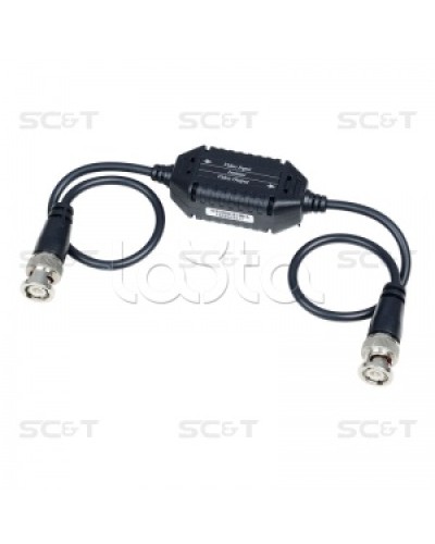 Изолятор коаксиального кабеля (AHD/CVI/TVI) для защиты от искажений по земле SC&T GL001HDP в Самаре Видеоусилители, Модуляторы, Делители Pintop.ru