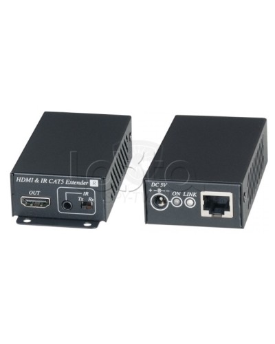 Комплект для передачи HDMI сигнала с ИК повторителем по одному кабелю витой пары SC&T HE02EI в Самаре Видеоусилители, Модуляторы, Делители Pintop.ru