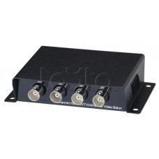 Приемопередатчик пассивный 4-канальный, HDCVI/TVI/AHD, по витой паре SC&T TTP414HD