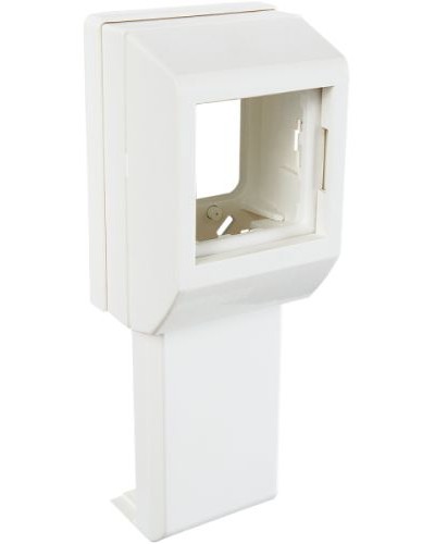 Суппорт с рамкой на 1 пост (45х45) вдоль профиля универсальный SPL 020007S в Самаре Аксессуары для кабель-канала Pintop.ru