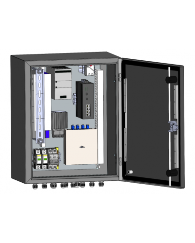 Узел коммутации всепогодный SpaceCam SC-Box-8GP-240-2G-UPS(G) в Самаре Коммутаторы Pintop.ru