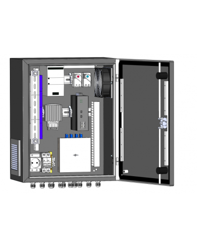 Узел коммутации всепогодный SpaceCam SC-Box-L2-4GP-120-2G-UPS(F) в Самаре Коммутаторы Pintop.ru