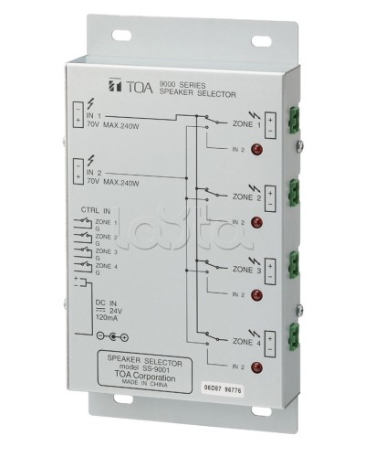 Селектор внешний TOA SS-9001 в Самаре Системы оповещения и трансляции TOA Pintop.ru