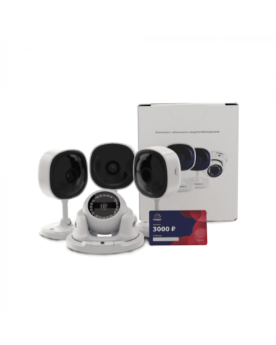 Комплект облачного видеонаблюдения TRASSIR 4TR1Cloud3000 в Самаре IP-камеры Pintop.ru