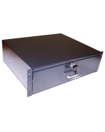 Ящик выдвижной 19, с замком, 4U, черный TWT TWT-CB-DRW-4U в Самаре Аксессуары для стоек и шкафов Pintop.ru