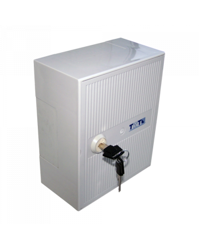 Настенный распределительный бокс, 3 плинта, 30 пар, с замком TWT (TWT-DB10-3P/K) в Самаре Кросс оптический Pintop.ru