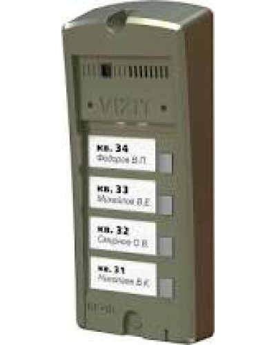 Панель вызова Vizit БВД-306FCP-4 в Самаре Многоабонентные устройства Pintop.ru
