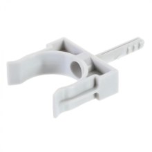 Держатель Экопласт с дюбелем без шурупа D16мм (черный)