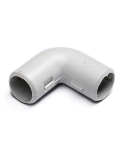 Угол 90° (из двух частей) для труб D16 мм, без галогена Экопласт 41216HF в Самаре Повороты, муфты, тройники Pintop.ru