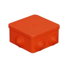 Коробка огн. E110, о/п 85х85х50мм,без галогена, 12 вых., IP55, 10P, оранж. Экопласт (43161HF)
