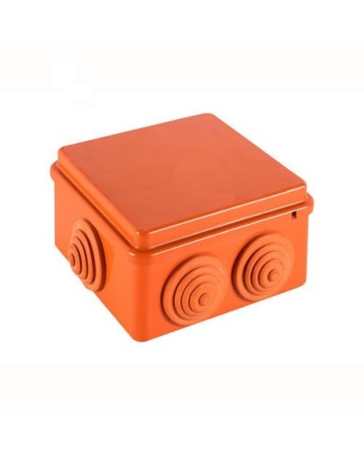 JBS100 Коробка огн. E110, о/п 100х100х55мм, без галогена, 6 вых., IP55, 10P, (0,15-2,5 мм2), цвет оранж. Экопласт (43427HF) в Самаре Распределительные коробки Pintop.ru