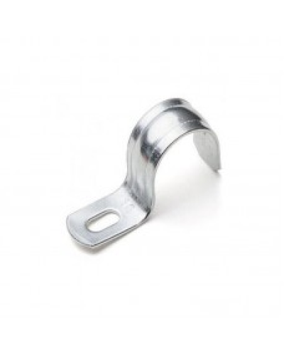 Скоба оцинк. с одним отверстием, для трубы D25мм (5шт) Экопласт 43725-5 в Самаре Держатели, клипсы, скобы Pintop.ru
