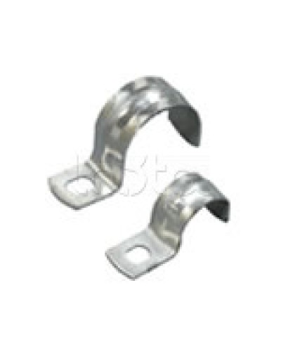 Скоба оцинкованная с одним отверстием для трубы D25мм, м.о. 8,5-6,0мм (1уп=100шт) Экопласт (43725P) в Самаре Держатели, клипсы, скобы Pintop.ru