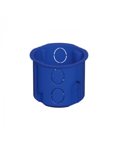 Коробка установочная D68x62мм межцентр. 71мм, IP20, цвет синий Экопласт (44658) в Самаре Распределительные коробки Pintop.ru