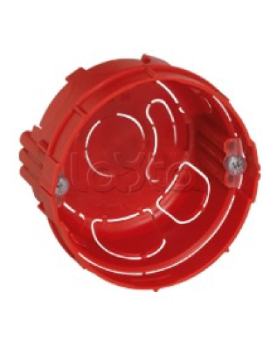 Коробка установочная D65x40мм со стык. ушками межцентр. 71мм, IP20, красный Экопласт 44660-1 в Самаре Распределительные коробки Pintop.ru