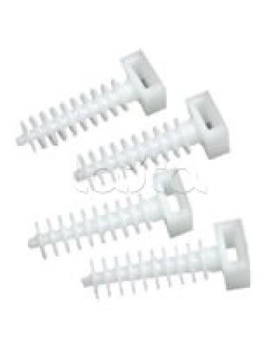 Держатель хомутов для установки в отверстиях D8 мм 37х13 мм Экопласт 47214 в Самаре Крепеж: Дюбели, шурупы, саморезы Pintop.ru