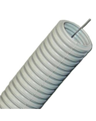Труба гофрированная ПП тяжелая диам 50 мм, с зондом, без галогена Экопласт 61150HF в Самаре Труба гофрированная Pintop.ru