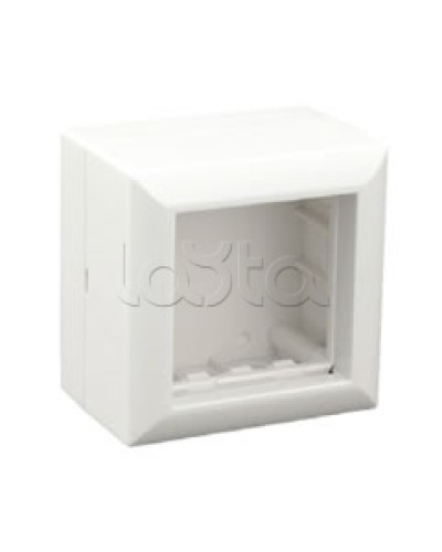 Коробка для открытой проводки на 1 пост 45х45 мм Экопласт 72914 в Самаре Распределительные коробки Pintop.ru