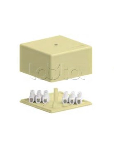 SD3 Коробка распределительная для о/п, 75х75х40мм без галогена (белый) Экопласт (72932HF) в Самаре Распределительные коробки Pintop.ru