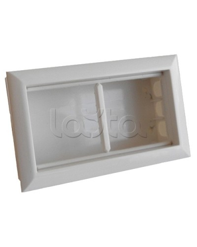 Коробка для открытой проводки на 2 поста 45х45 мм Экопласт 72944 в Самаре Распределительные коробки Pintop.ru