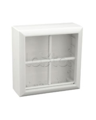 Коробка для открытой проводки на 4 поста 45х45 мм Экопласт 72948 в Самаре Распределительные коробки Pintop.ru