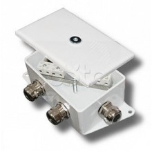 Коробка монтажная огнестойкая Гефест КМ-О (10к*10,0)-IP66-d, три ввода 120х80х68