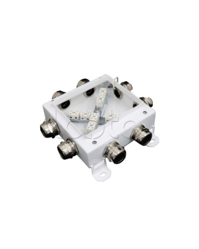 Коробка монтажная огнестойкая Гефест КМ-О (12к*10,0)-IP66 1212, 8 вводов 123х123х60 в Самаре Распределительные коробки Pintop.ru