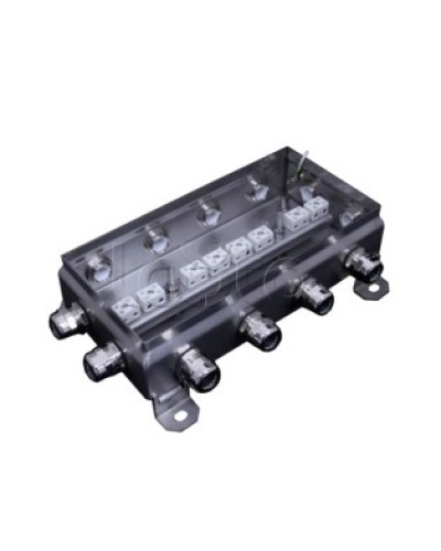 Коробка монтажная огнестойкая Гефест КМ-О (16к*6,0)-IP66 1224нерж, 12 вводов 123х240х60 в Самаре Распределительные коробки Pintop.ru