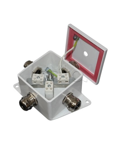 Коробка монтажная огнестойкая Гефест КМ-О (2к)-IP66, четыре ввода 80х80х68 в Самаре Распределительные коробки Pintop.ru