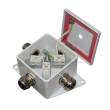 Коробка монтажная огнестойкая Гефест КМ-О (2к*10,0)-IP66, два ввода 80х80х68