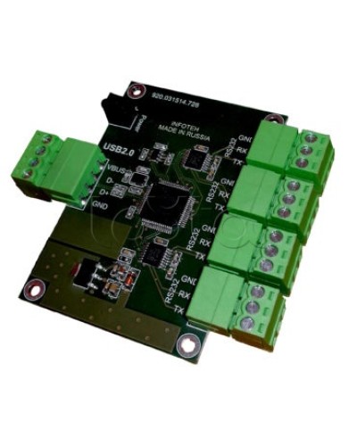 Конвертер USB/RS-232 ИНФОТЕХ AVT-USB/4RS232 в Самаре Дополнительное оборудование для ОПС Pintop.ru