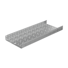 Лоток перфорированный 80х400х1,2 L4000 мм "Быстрый монтаж ПЛЮС" HD85 КМ-профиль (LPplus80-400-1.2-4000 HD85)