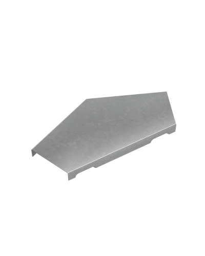 Крышка горизонтального угла 45 гр. 50 мм ПЛЮС INOX304 КМ-Профиль (KGLplus45-50 INOX304) в Самаре Аксессуары для лотков Pintop.ru