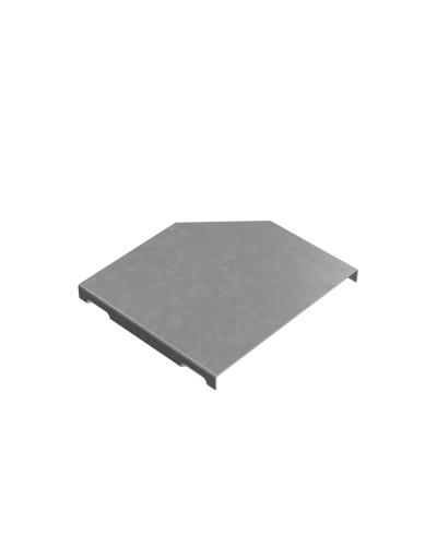 Крышка переходника левого 100-150 мм ПЛЮС КМ-Профиль (KPDplus100-150-L) в Самаре Аксессуары для лотков Pintop.ru