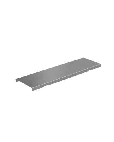 Крышка на вертикальный Т-ответвитель переходник 100-200 мм с разворотом трассы на 90 гр. ПЛЮС (нижняя часть больше исходной) INOX304 КМ-Профиль (KTDPVplus90-100-200 INOX304) в Самаре Аксессуары для лотков Pintop.ru