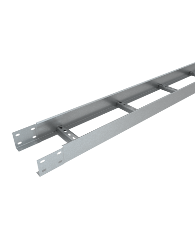 Лоток лестничный 80х300х1,5 L2500 мм Быстрый монтаж HD85 КМ-профиль (LLS80-300-1.5-2500 HD85) в Самаре Кабельные лотки Pintop.ru