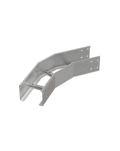 Угол лестничный горизонтальный 45 гр. 150х600х1,2 мм HD85 N КМ-профиль (LGL45-150-600-1.2 HD85 N) в Самаре Аксессуары для лотков Pintop.ru