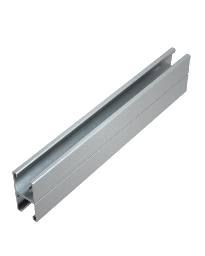 Страт-профиль двойной 41х41 L2900 мм s:2,5 HD85 КМ-профиль (2STPU41-41-2900 HD85) в Самаре Аксессуары для лотков Pintop.ru