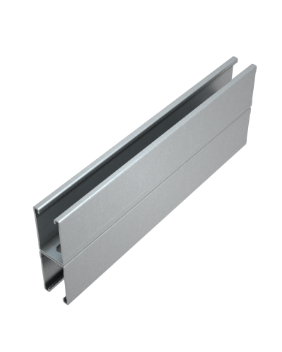 Страт-профиль двойной 41х72 L2000 мм s:2,5 HD85 КМ-профиль (2STPU41-72-2000 HD85) в Самаре Аксессуары для лотков Pintop.ru